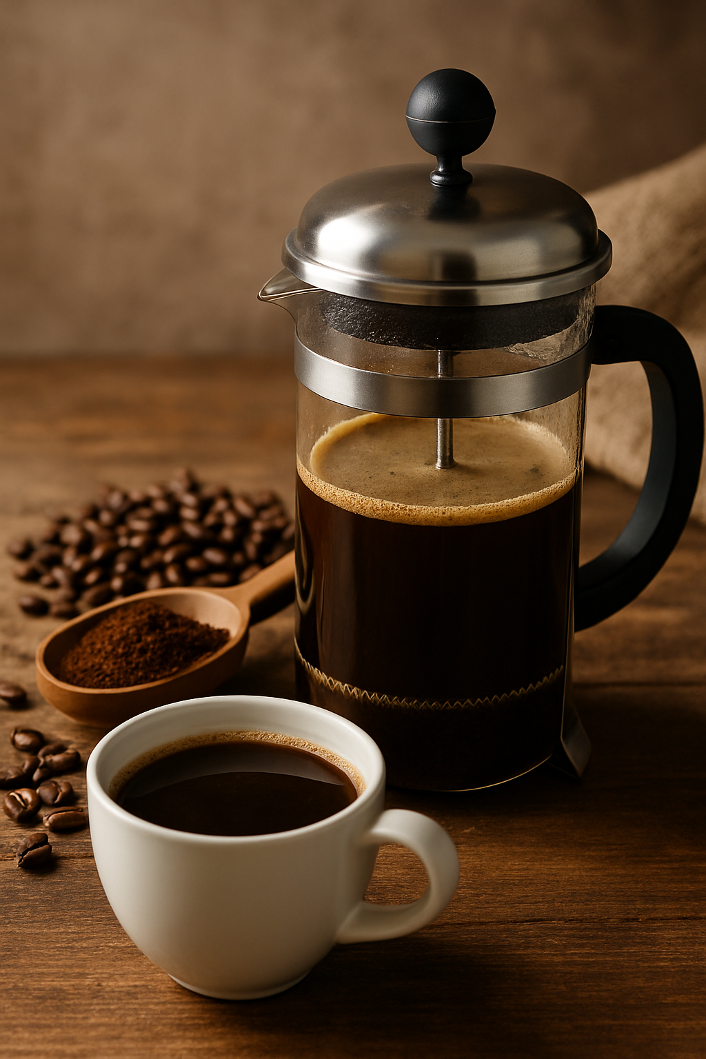 Cómo preparar un café perfecto con prensa francesa